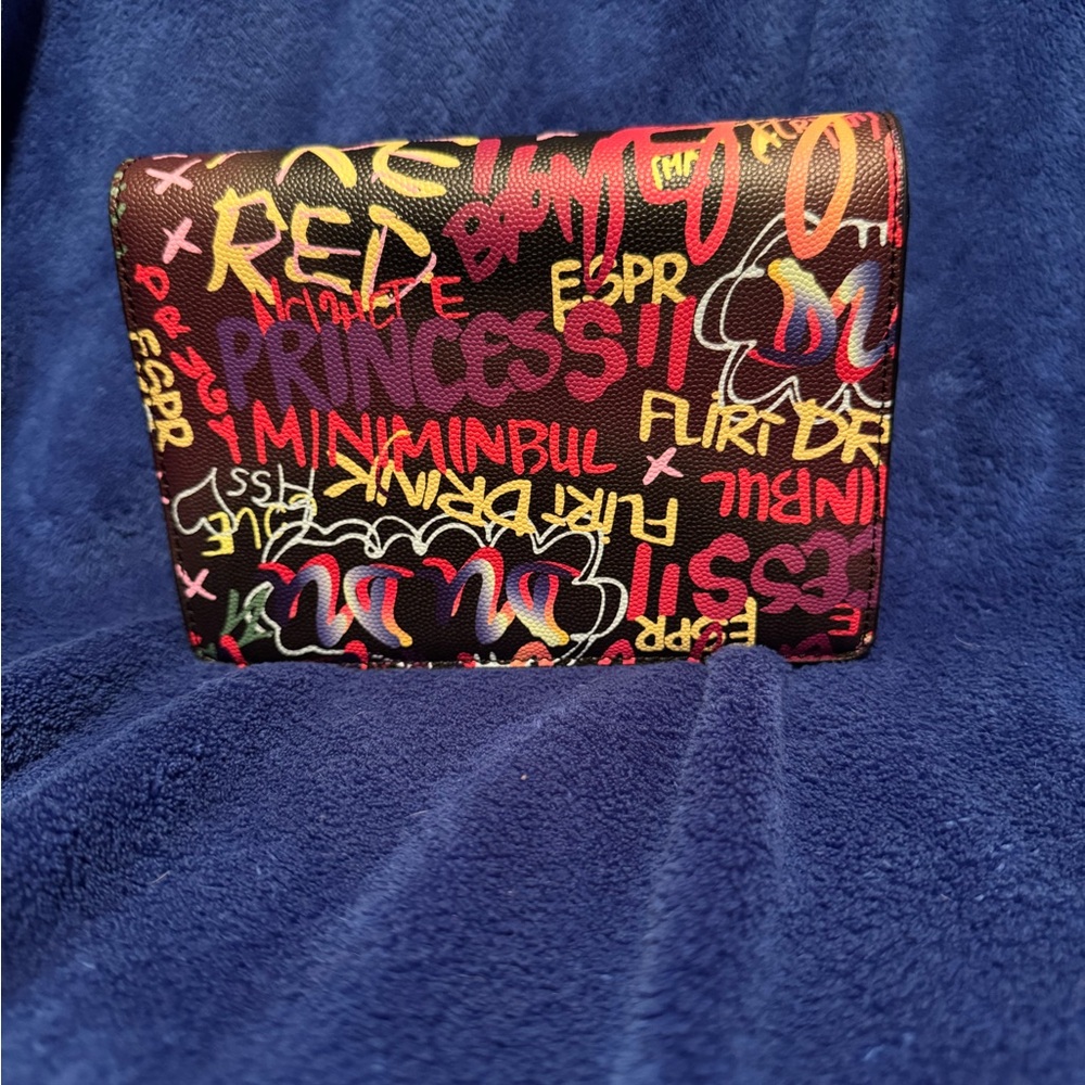 Colorful Graffiti Print Crossbody Purse